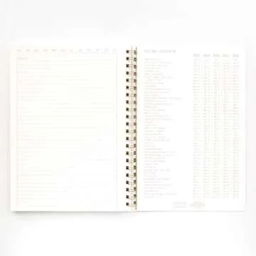 DesignWorks Ink 8.25" x 11.6" Juniper Green Textured Paper Twin Wire Spiral No. 1 Notebook Journal with 160 Lined Pages for Work, Writing, Journaling