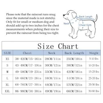 Morezi Dog Zip Up Raincoat - Stylish, Waterproof Gear