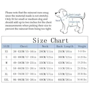 Morezi Dog Zip Up Raincoat - Stylish, Waterproof Gear