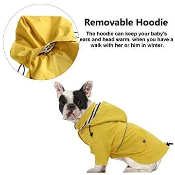 Morezi Dog Zip Up Raincoat - Stylish, Waterproof Gear