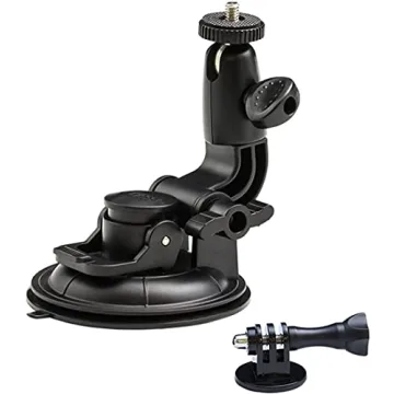 EXSHOW Heavy-Duty Suction Cup Car Mount for GoPro and Action Cameras