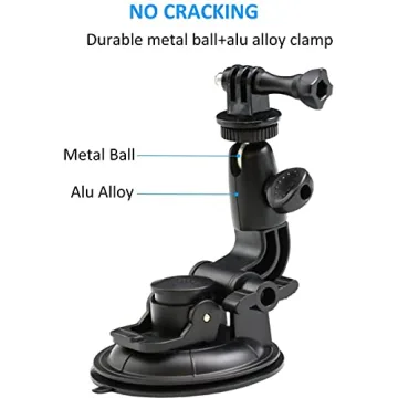EXSHOW Suction Cup Mount for Action Cameras - Sturdy & Reliable