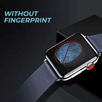 YJan iWatch Screen Protector 40mm [2-Pack] Anti-Smudge Anti-Scratch Bubble-Free 9H Hardness Tempered Glass Film Easy-Installation Protector for Apple Watch 40mm Series 4