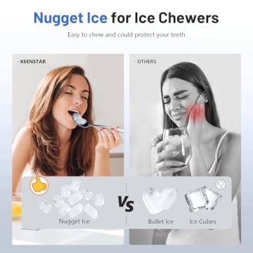 Keenstar Nugget Ice Maker - Chewable Ice for Parties