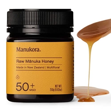 Manukora Raw Manuka Honey MGO 50+ - Daily Wellness Support 250g