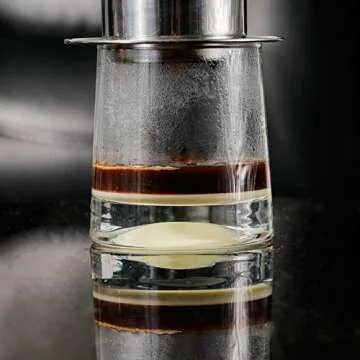 Vietnamese Coffee Filter Press. Screw Down Insert. Dripper Mechanism. Made in Vietnam. Sizes S-XL in 1 or 2 Pack (1, Medium (8 oz))