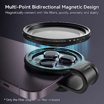 SmallRig 52mm Magnetic Filter Adapter for Smartphones
