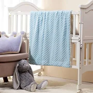 CREVENT Cozy Soft Warm Sherpa Baby Blanket for All Seasons