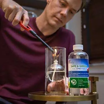 Firefly Fuel Kosher Torch Fuel - Safe & Green Fuels - Non-Toxic & Clean Burning - Enjoy Outdoor Spaces with Tiki Torches, Oil Lamps, Lanterns - Repels Insects - 1 Gallon