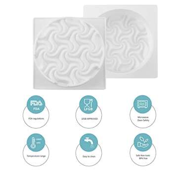 Pure Vie Nonstick Silicone Cake Mold for Pastries