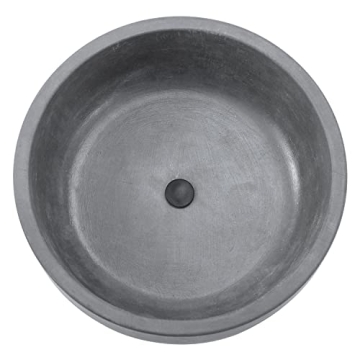 Stylish 8 Inch Round Cement Planter with Drainage Hole