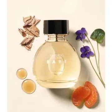 Victoria's Secret Bare Eau de Parfum, Notes of Australian Sandalwood, Mandarin Madagascar & Egyptian Violet, Perfumes for Women (3.4 oz)