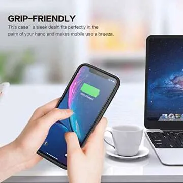 QTshine iPhone XR Battery Case 6800mAh Portable Charger