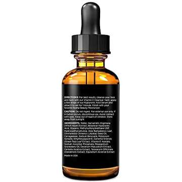 Radha Beauty Hyaluronic Acid Serum for Skin, 2 fl. oz - Infused with Vitamin C, Vitamin E, Green Tea & Jojoba Oil, Intensive Moisture and Hydration for Anti-Aging, Wrinkles, and Fine Lines