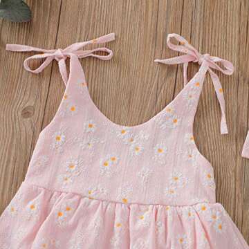 Baby Girls Daisy Playsuit with Headband for Summer Fun