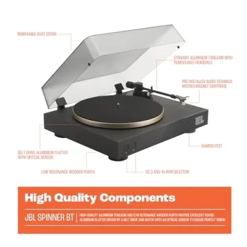 JBL Spinner Bluetooth Turntable with AptX-HD Sound