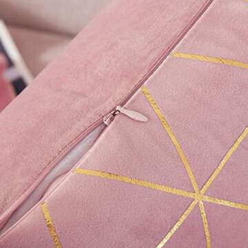 NordECO HOME Pack of 2 Throw Pillow Covers Cases - Square Decorative Cushion Covers for Valentine's Day Spring Sofa Couch Bed Home Decoration, 18 x 18, Pink