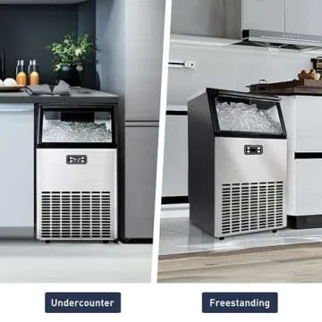 ICEVIVAL 100lbs Daily Ice Maker for Home and Commercial Use