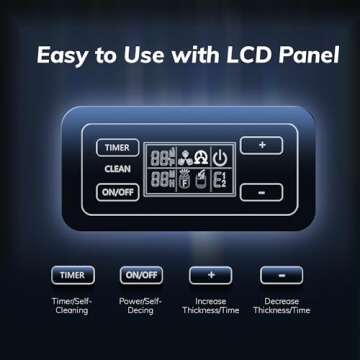 ICEVIVAL 100lbs Daily Ice Maker for Home and Commercial Use