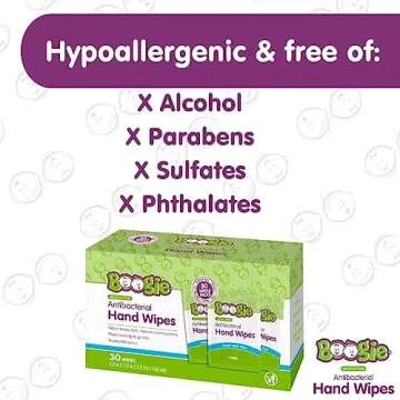 Boogie Antibacterial Hand Wipes - Clean & Moisturize Everywhere