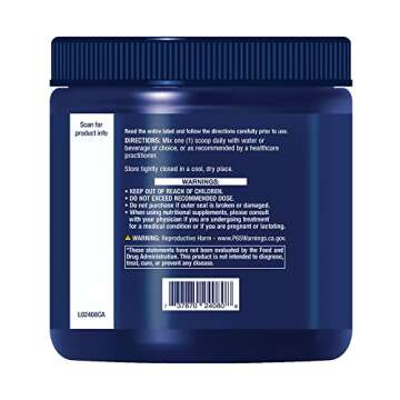 Life Extension Collagen Peptides for Skin & Joints, Collagen Types I, II & III in an Easy-Mix Powder, Gluten Free, Non-GMO, net Weight 343 Grams