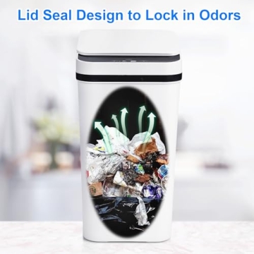 Touchless Motion Sensor Bathroom Trash Can - 4 Gallon
