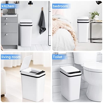 Touchless Motion Sensor Bathroom Trash Can - 4 Gallon