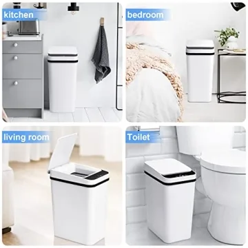 Touchless Motion Sensor Bathroom Trash Can - 4 Gallon
