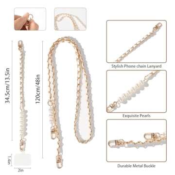 cioatu Universal Phone Strap Cell Phone Lanyard Crossbody Neck Strap Phone Charms with 2× Tether Ta...