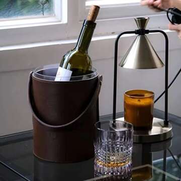 Vintage Jar Candle Warmer with Timer, Electric Candle Warmer Lamp, Dimmable Candle Light, Compatible with Large and Small Candles, Aromatic Candle Holders for Home Decoration 1