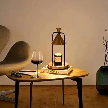 Vintage Jar Candle Warmer with Timer, Electric Candle Warmer Lamp, Dimmable Candle Light, Compatible with Large and Small Candles, Aromatic Candle Holders for Home Decoration 1