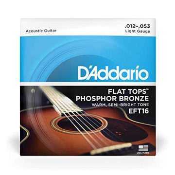 D'Addario Flat Tops Phosphor Bronze Acoustic Strings