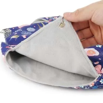 Bird Double Hammock Warm Nest Bed for Parrot Budgie Parakeet Cockatiel Conure Lovebird Hamster Rat Mice Chinchinlla (L)