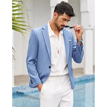 COOFANDY Slim Fit Stylish Suit Coat for Men