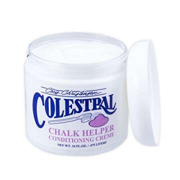 Chris Christensen Colestral Chalk Helper Conditioning Crème, Groom Like a Professional, Restores Moisture, 16 oz Jar
