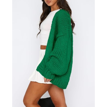 Trendy Chunky Knit Cardigans for Women by PRETTYGARDEN