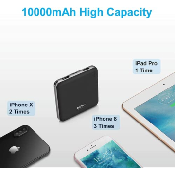 MOXNICE Portable Charger - Compact 10000mAh Power Bank