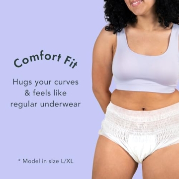 Rael Disposable Women Underwear Organic Cotton - Maximum Coverage