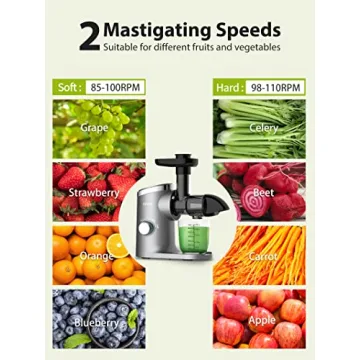 Aeitto Slow Masticating Juicer Triple Modes Quiet Motor