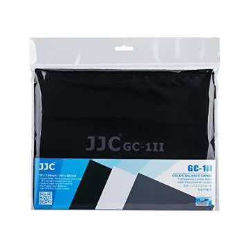 18% Neutral Grey Card JJC White Balance Card for DSLR Camera Video Film 10x8 PVC Exposure Photography Card Custom Calibration Camera Checker Card with Grey,White,Black Cards & a Storage Bag