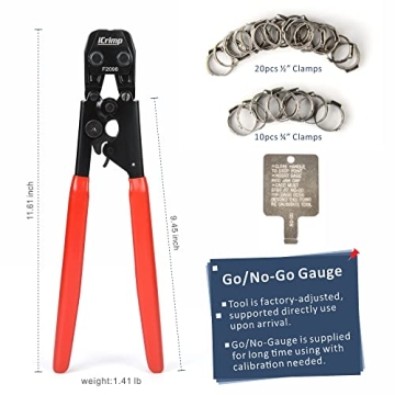 iCrimp PEX Pipe Clamp Cinch Tool for 3/8 to 1-inch