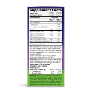 Organic Nighttime Gripe Water for Baby Gas & Colic Relief