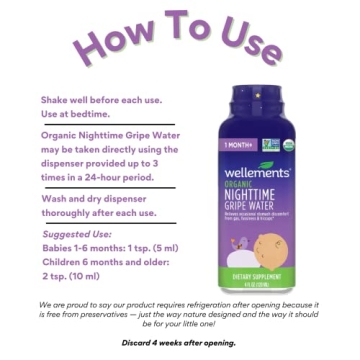 Organic Nighttime Gripe Water for Baby Gas & Colic Relief