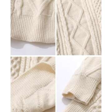 Aelfric Eden Oversized Knit Sweater Solid Vintage Pullover Sweater Unisex Woven Crewneck Knitted Tops Khaki