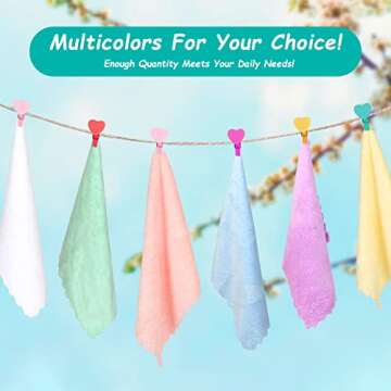 HOMEXCEL Baby Washcloths - 24 Pack Soft and Absorbent