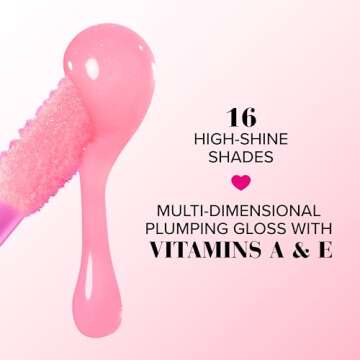 Too Faced Lip Injection Power Plumping Lip Gloss | Vitamin A + E, Vegan + Cruelty Free, 0.22 Fl Oz, Pretty Pony