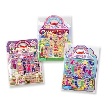 Melissa & Doug Puffy Sticker Pads Set for Kids - 216 Stickers