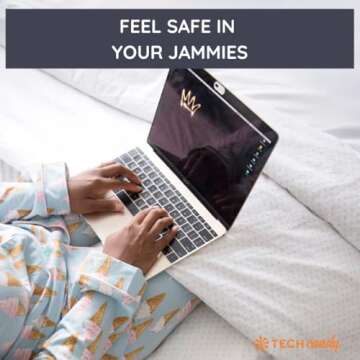 Tech Candy Bad Guy Blocker Webcam Cover Privacy Protector, White - Secure, Thin, Durable, for Computers, Laptops, Tablets, & Smartphones, Easy Application