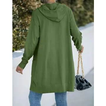 MEROKEETY Women's Hoodie Cardigan - Stylish Comfort