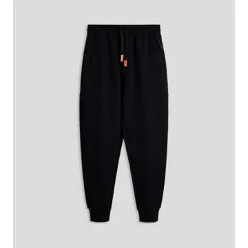 Fioboc Jogger for Men Weekend Performance Sweatpants Active Jogger Sweatpants with Zipper Pocket Athletic Pants Black M
